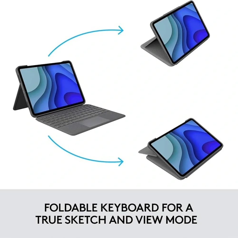 Logitec folio case for iPad Pro 11inch 2020 Tablet with Keyboard Case